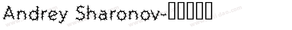 Andrey Sharonov字体转换